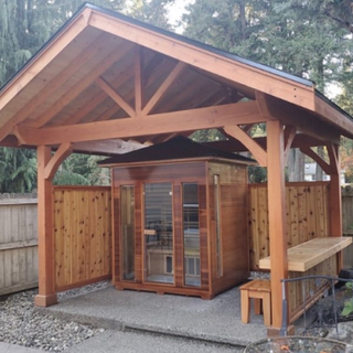 HealthHQ Refuge Outdoor Infrared Sauna - HealthHQ