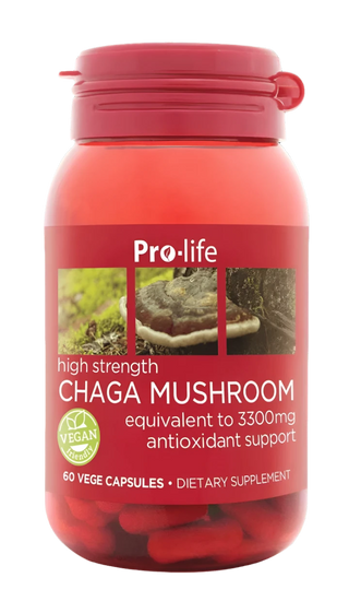 Pro-life Chaga Mushroom (3300mg) 60 Capsules - HealthHQ