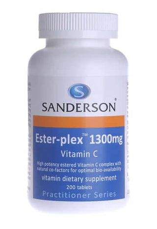 Sanderson Ester-Plex Vitamin C (1300mg) 200 Tablets - HealthHQ