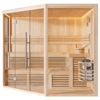 HealthHQ Horizon Indoor Traditional Corner Sauna - HealthHQ