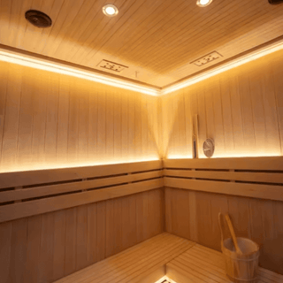 HealthHQ Horizon Indoor Traditional Corner Sauna - HealthHQ