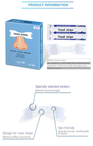 CLEAR Nasal Strips GeeEnpas