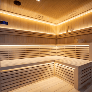 HealthHQ Horizon Indoor Traditional Corner Sauna - HealthHQ