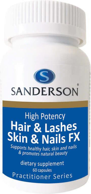 Sanderson Hair & Lashes, Skin & Nails FX 60 Softgels - HealthHQ