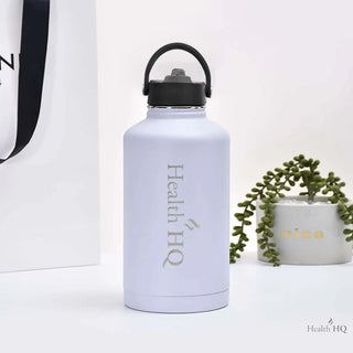 HealthHQ Premier Insulated Stainless Drink Bottle (+ 3 Lid Types) - HealthHQ