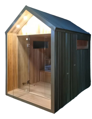 HealthHQ Avalon Outdoor Traditional Hut Cabin Sauna