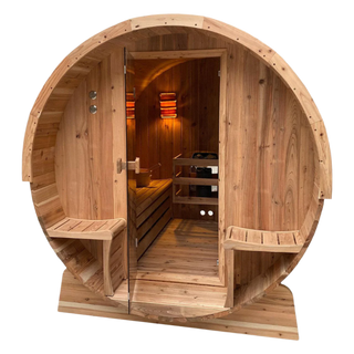 HealthHQ Sentinel Outdoor Traditional Barrel Sauna