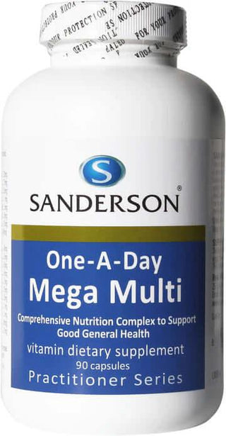 Sanderson 1-A-Day Mega Multivitamin 90 Capsules - HealthHQ