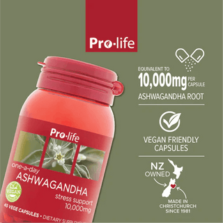 Pro-life Ashwagandha (10,000mg) 45 Capsules - HealthHQ