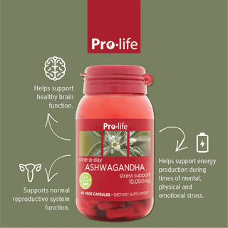 Pro-life Ashwagandha (10,000mg) 45 Capsules - HealthHQ