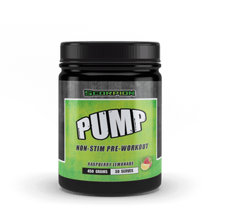 Scorpion Supplements Pump Pre-Workout (450g) - Caffeine/Stim Free - HealthHQ