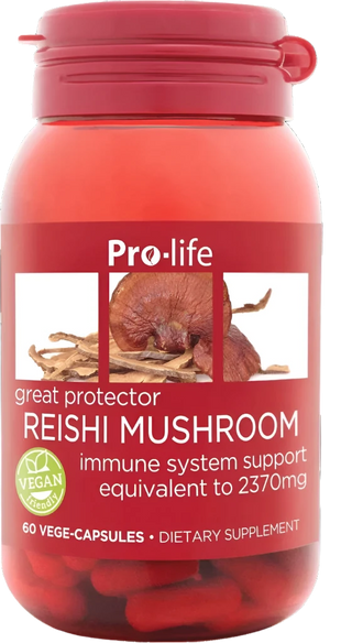 Pro-life Reishi Mushroom (2370mg) 60 Capsules - HealthHQ