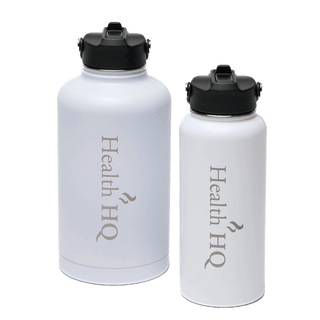 HealthHQ Premier Insulated Stainless Drink Bottle (+ 3 Lid Types) - HealthHQ