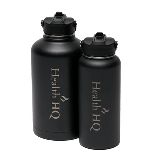 HealthHQ Premier Insulated Stainless Drink Bottle (+ 3 Lid Types) - HealthHQ