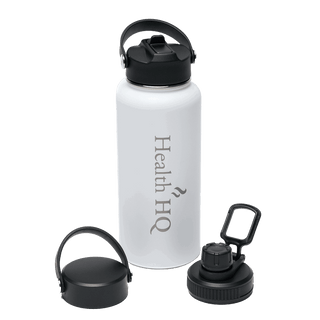 HealthHQ Premier Insulated Stainless Drink Bottle (+ 3 Lid Types) - HealthHQ