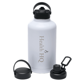 HealthHQ Premier Insulated Stainless Drink Bottle (+ 3 Lid Types) - HealthHQ