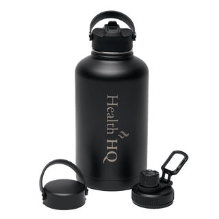 HealthHQ Premier Insulated Stainless Drink Bottle (+ 3 Lid Types) - HealthHQ