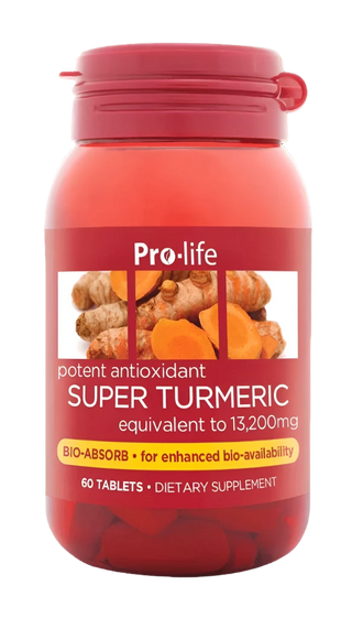 Pro-life Super Turmeric (500mg) 60 Tablets - HealthHQ