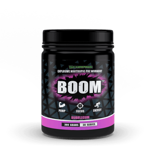 Scorpion Supplements Boom Pre-Workout (300g) – Nootropic, High Stim Pre-Workout - HealthHQ