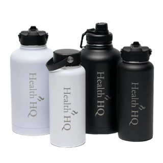 HealthHQ Premier Insulated Stainless Drink Bottle (+ 3 Lid Types) - HealthHQ